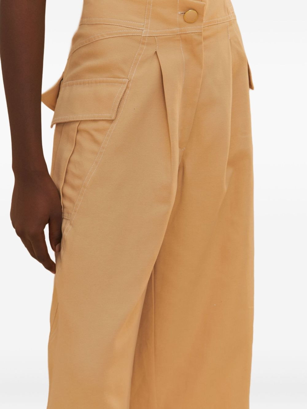 pleated pocket trousers - 4