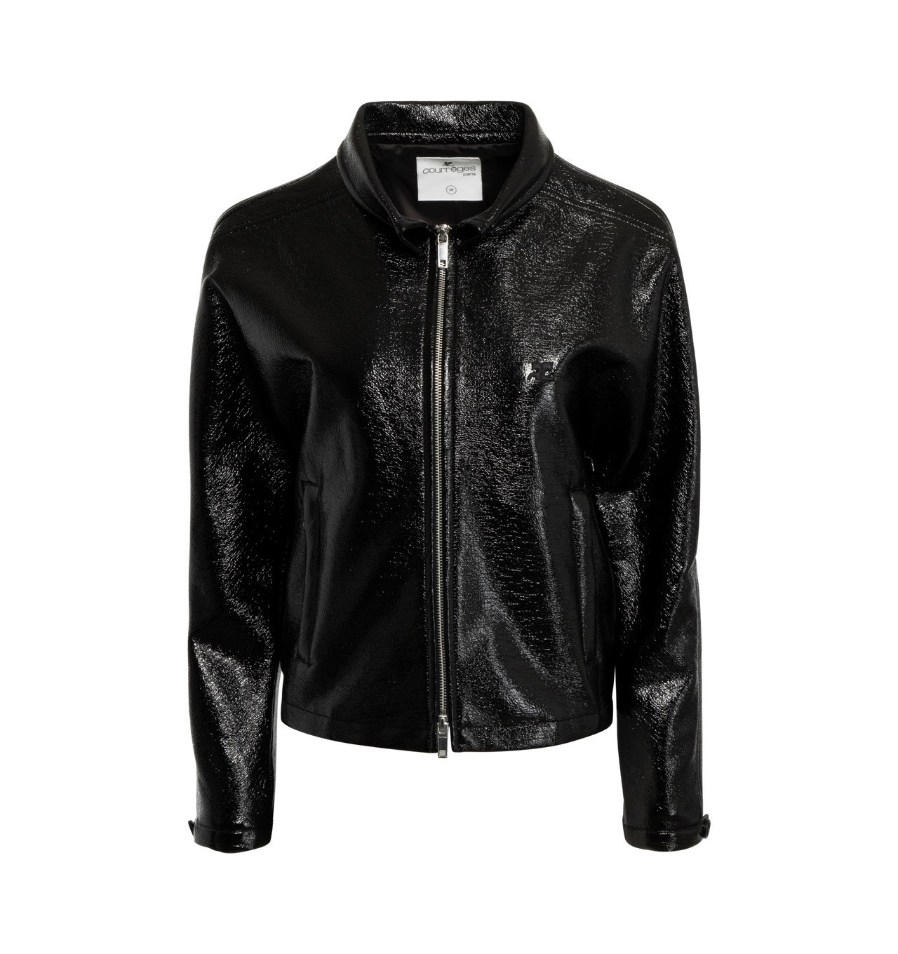 ジャケット COURREGES VINYL BOMBER JACKET Courrèges Blue Iconic Vinyl Jacket Courreges
