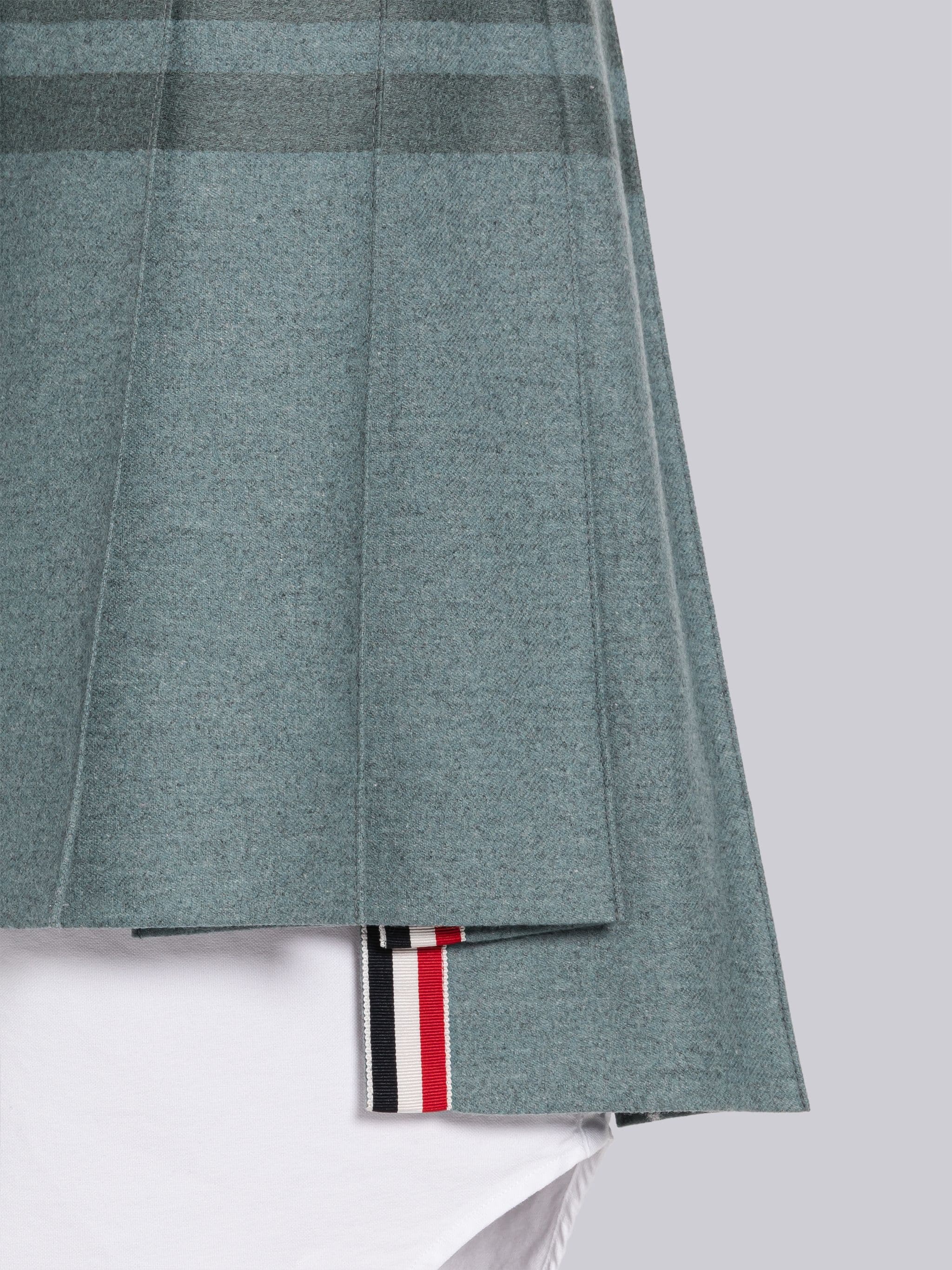 Flannel 4-Bar Pleated Mini Skirt - 5