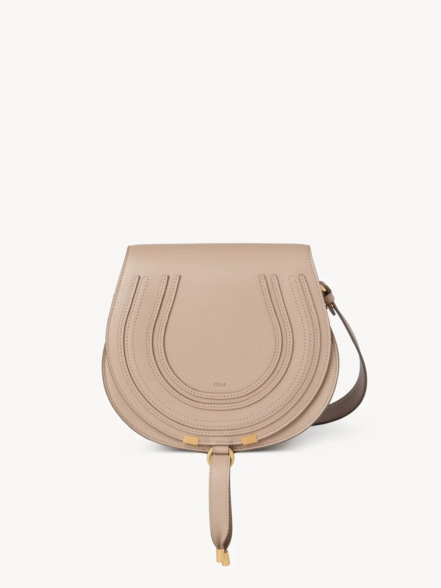 MARCIE SADDLE BAG IN GRAINED LEATHER - 1