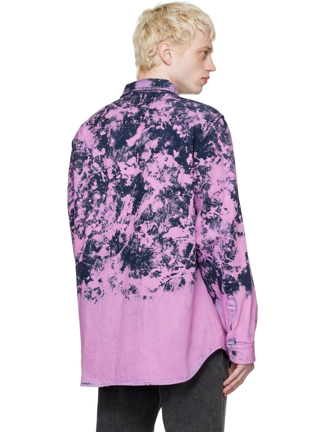 Blue & Pink Victor Denim Jacket - 3