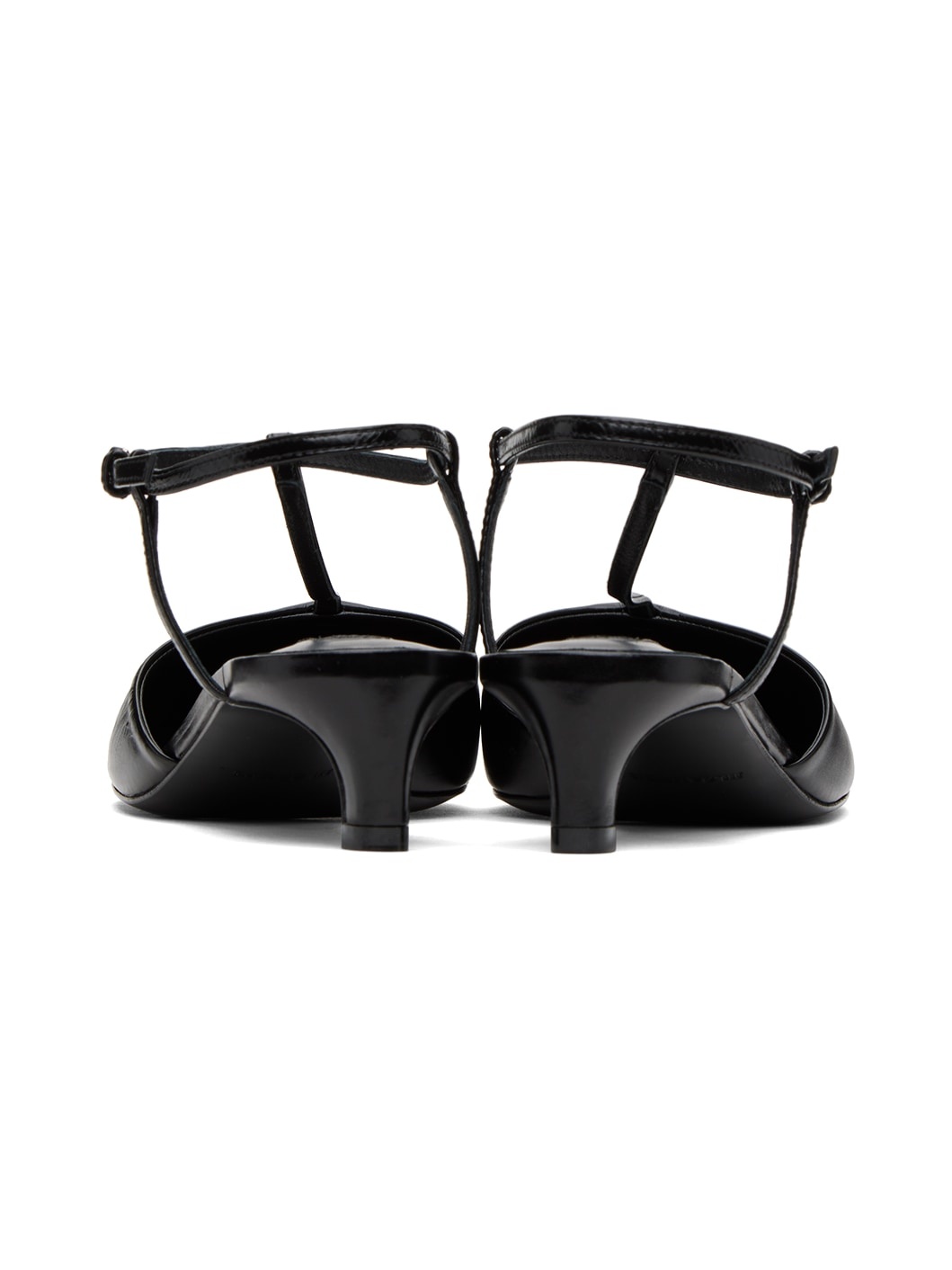 Black High Heeled Sandals - 2