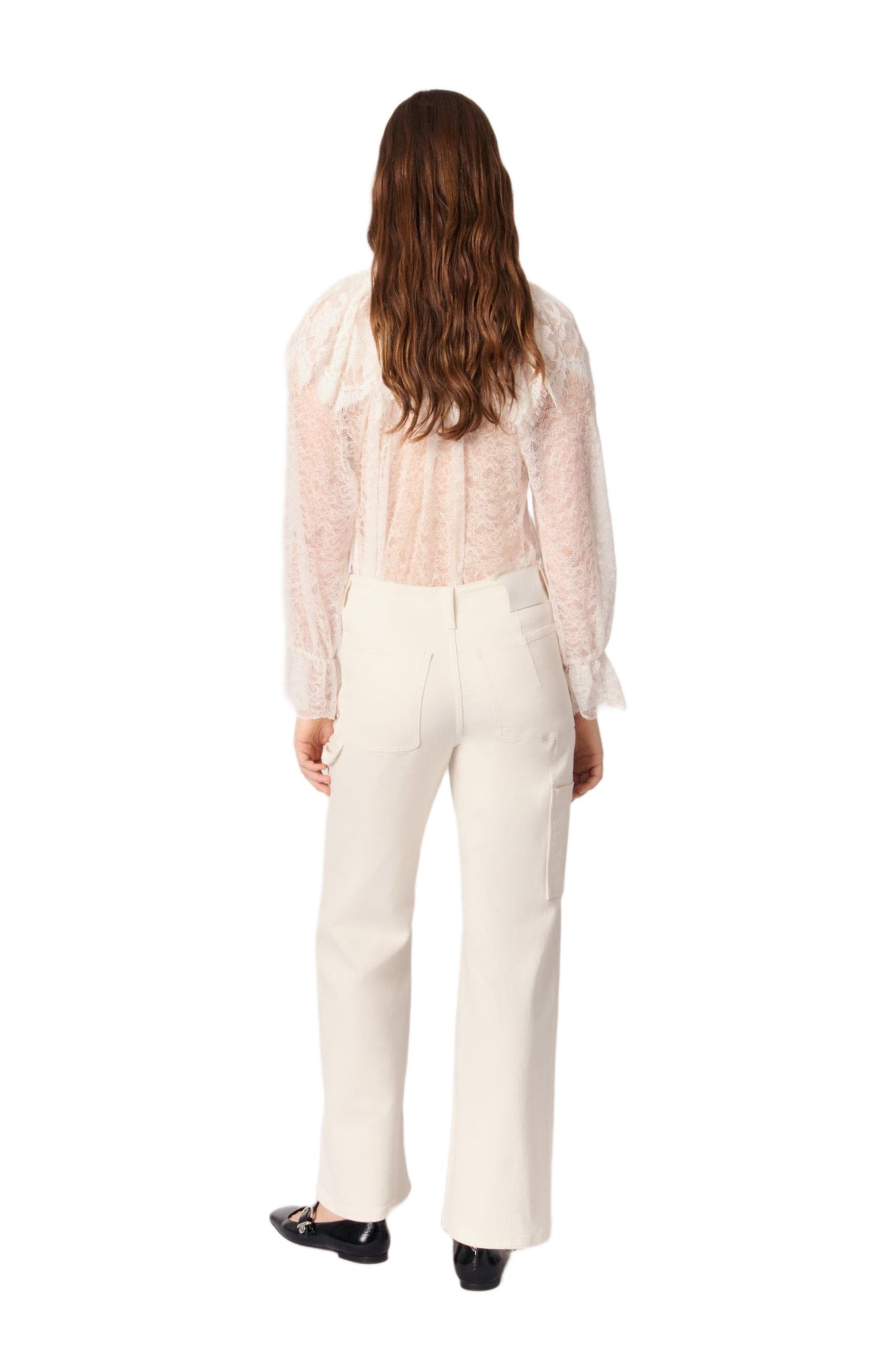 maje Carpenter cut jeans in White at Nordstrom - 2