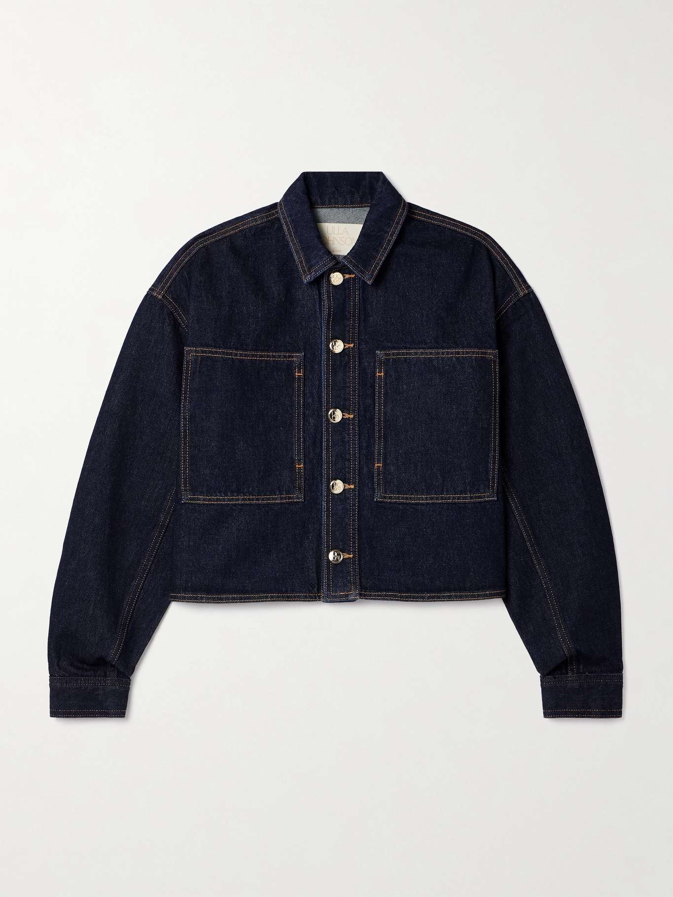 Bobbi cropped denim jacket Dark denim - 1