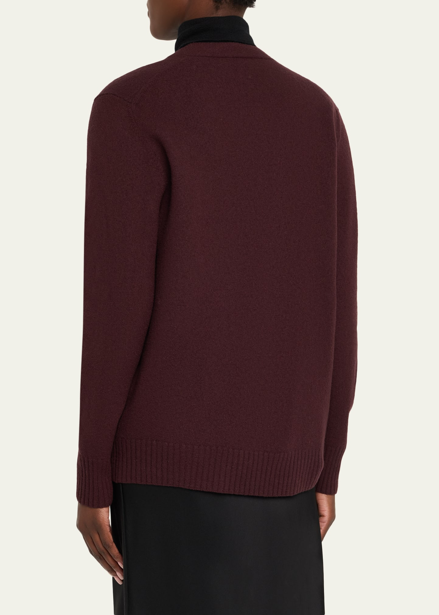 Button-Front Wool Cardigan - 3