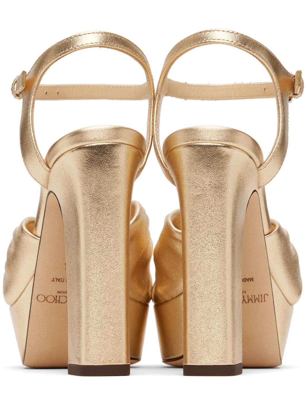 Gold Heloise 120 Heeled Sandals - 2
