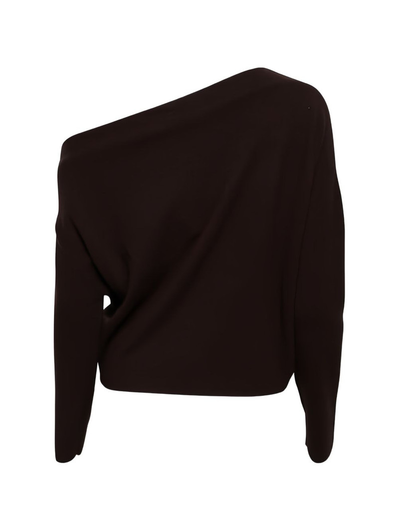 THE SEI one-shoulder long-sleeve top outlook