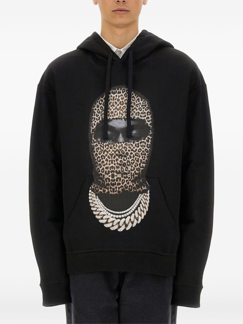 leopard-print graphic hoodie 1