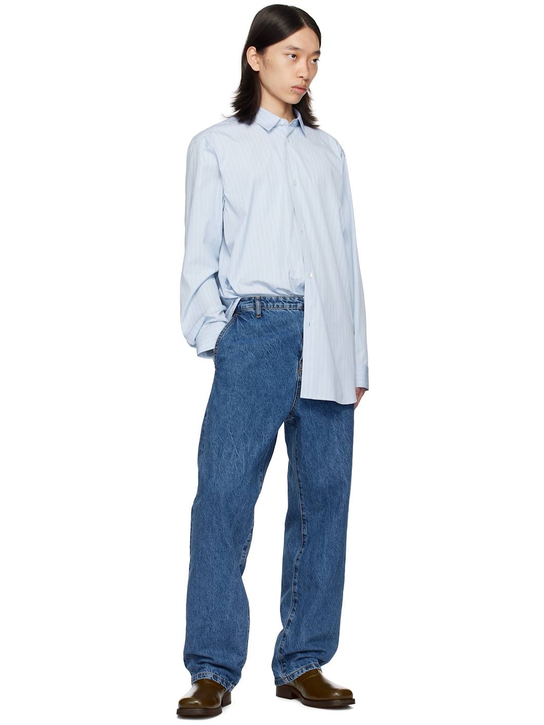 Blue Relaxed Shirt - 4