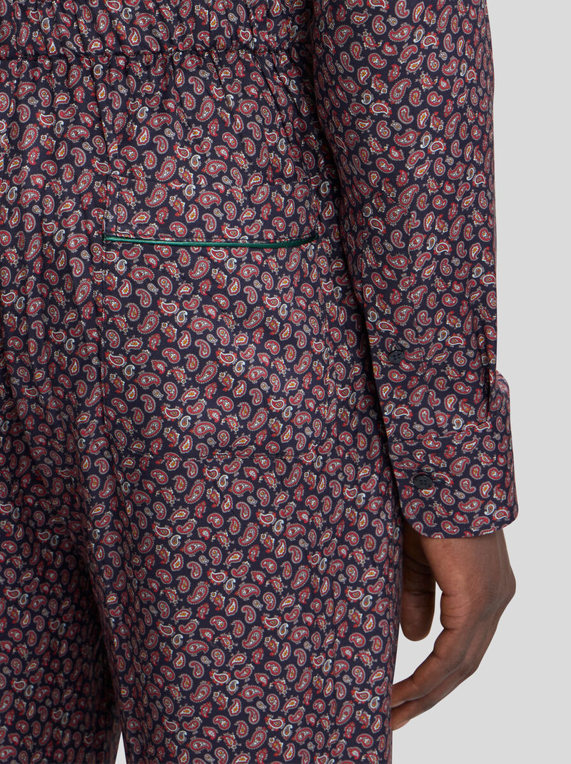 Etro TROUSERS WITH MICRO PAISLEY MOTIF outlook