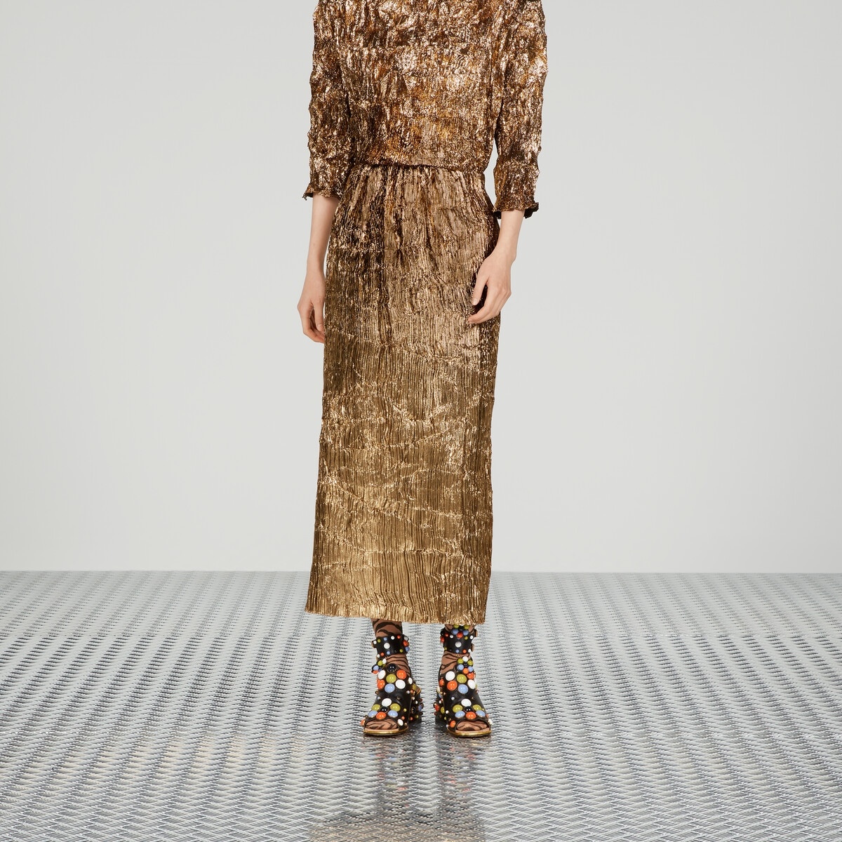 Froisse lurex skirt - 5
