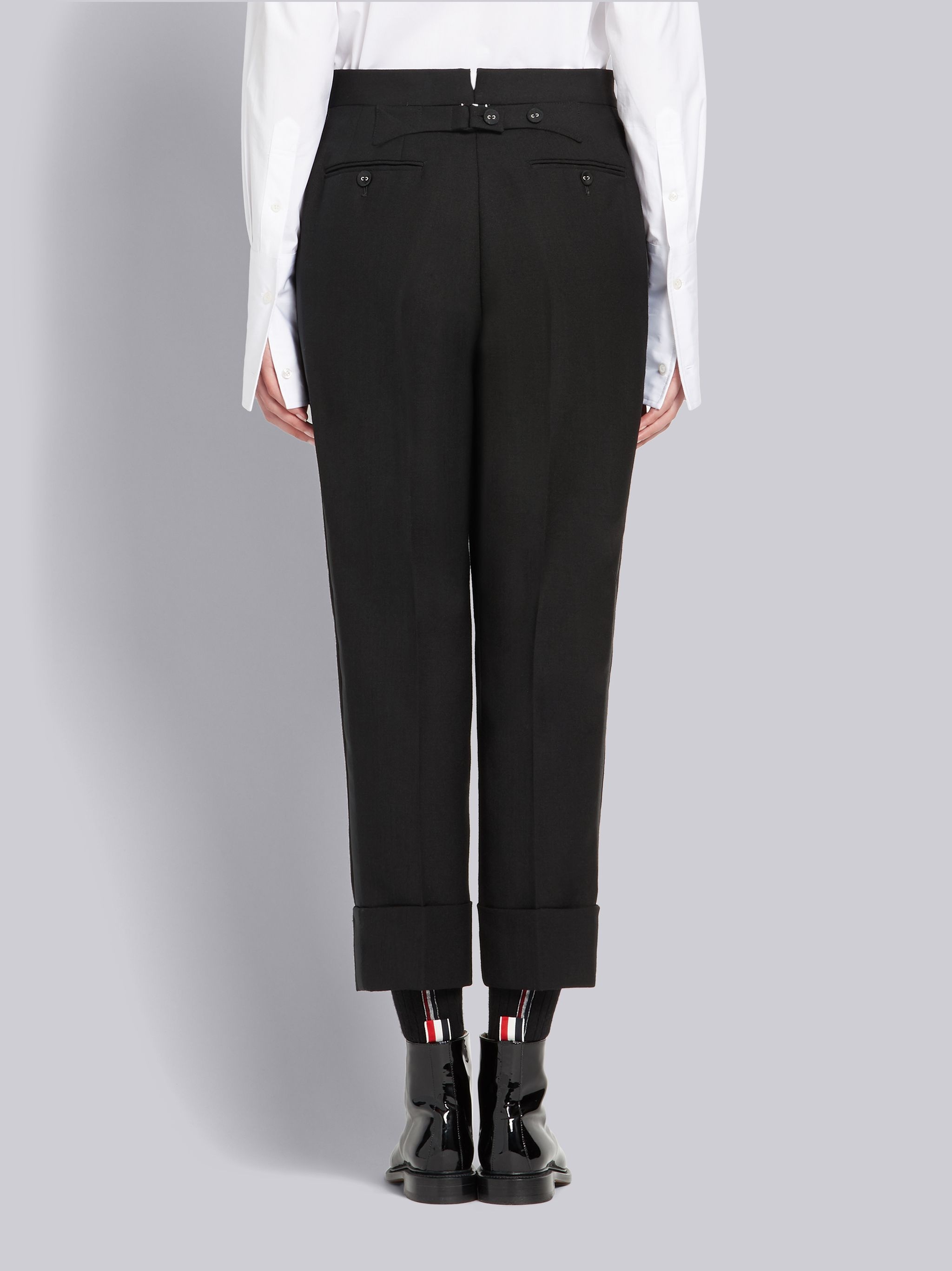 Tuxedo Stripe Wool Trouser - 3