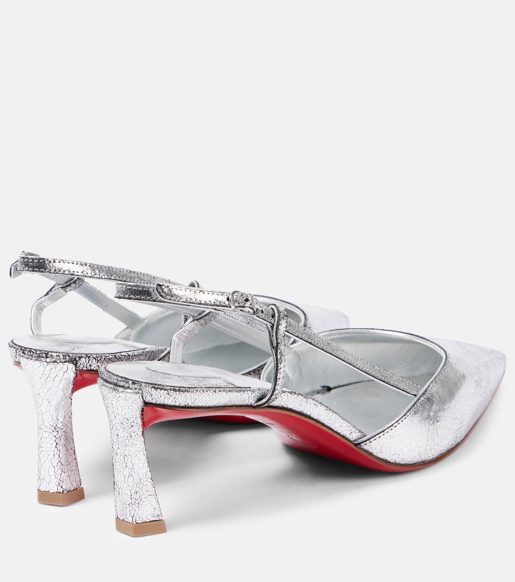 Condoroline 55 metallic leather slingback pumps - 2
