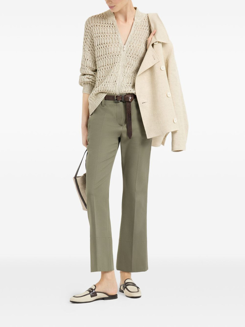 Brunello Cucinelli zip-up cardigan outlook