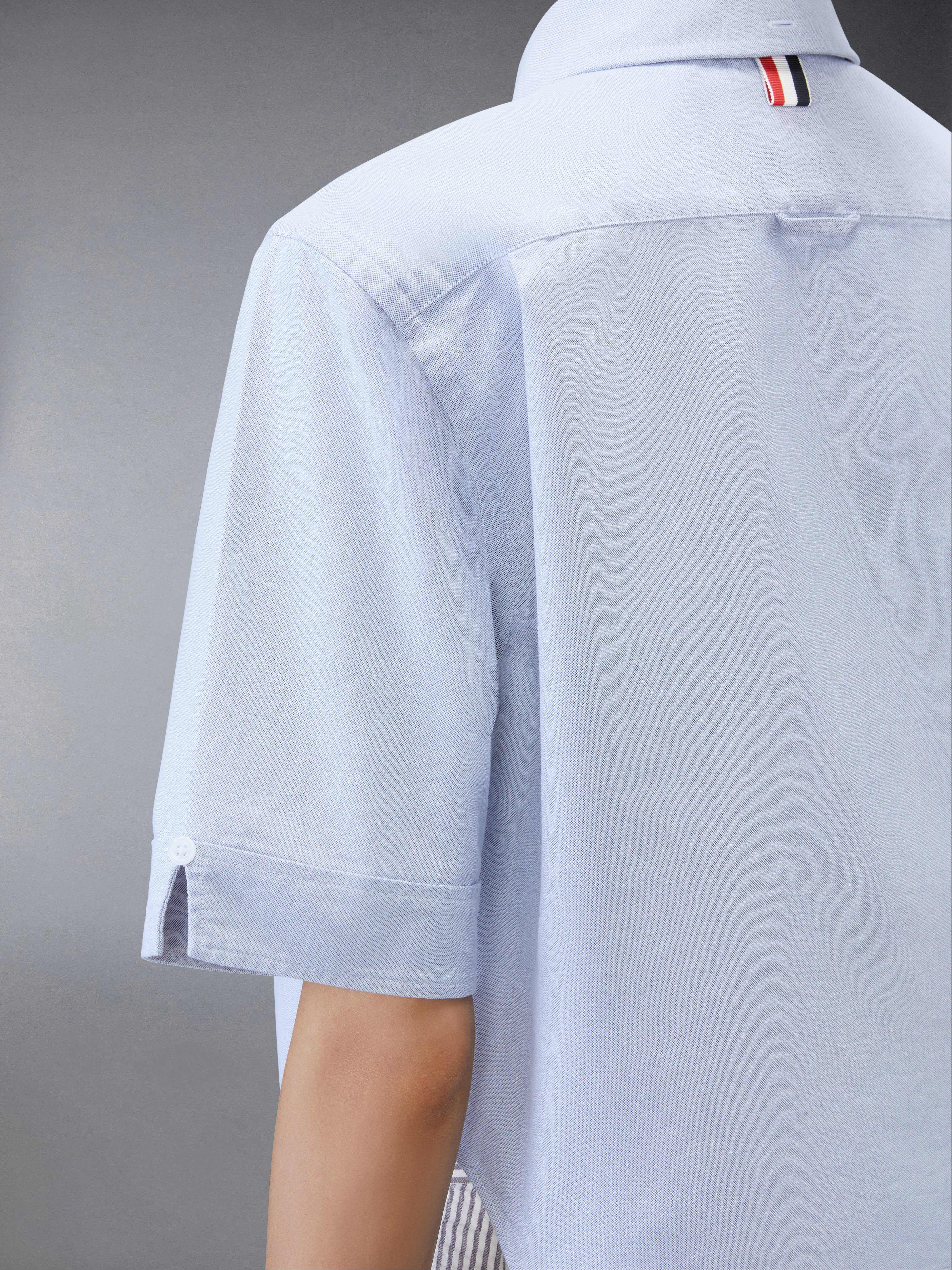 OXFORD CROPPED SHORT SLEEVE SHIRT - 5