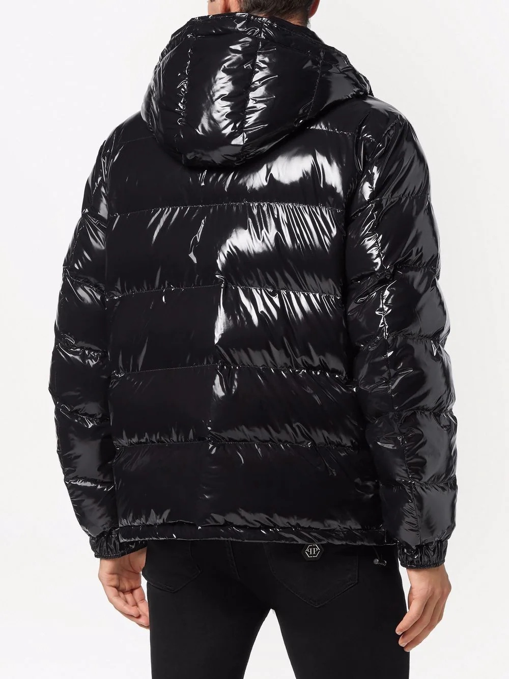 high-shine padded jacket - 4