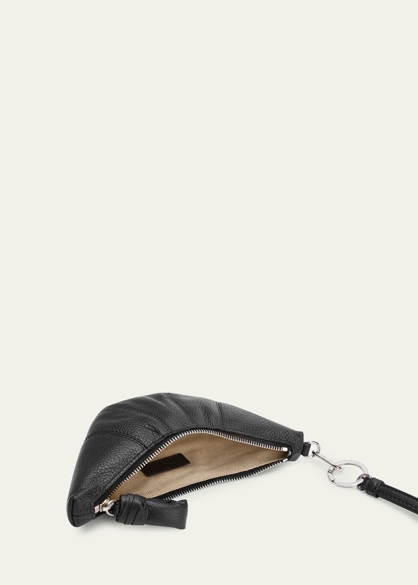 Men's Leather Croissant Crossbody Coin Purse - 2