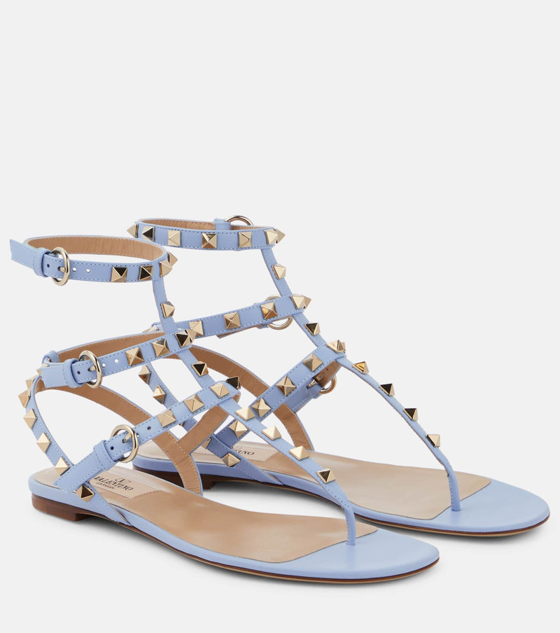 rockstud-embellished sandals - 1