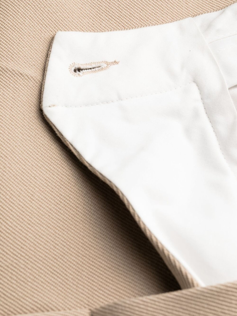 high-waisted flared 모직 바지 7
