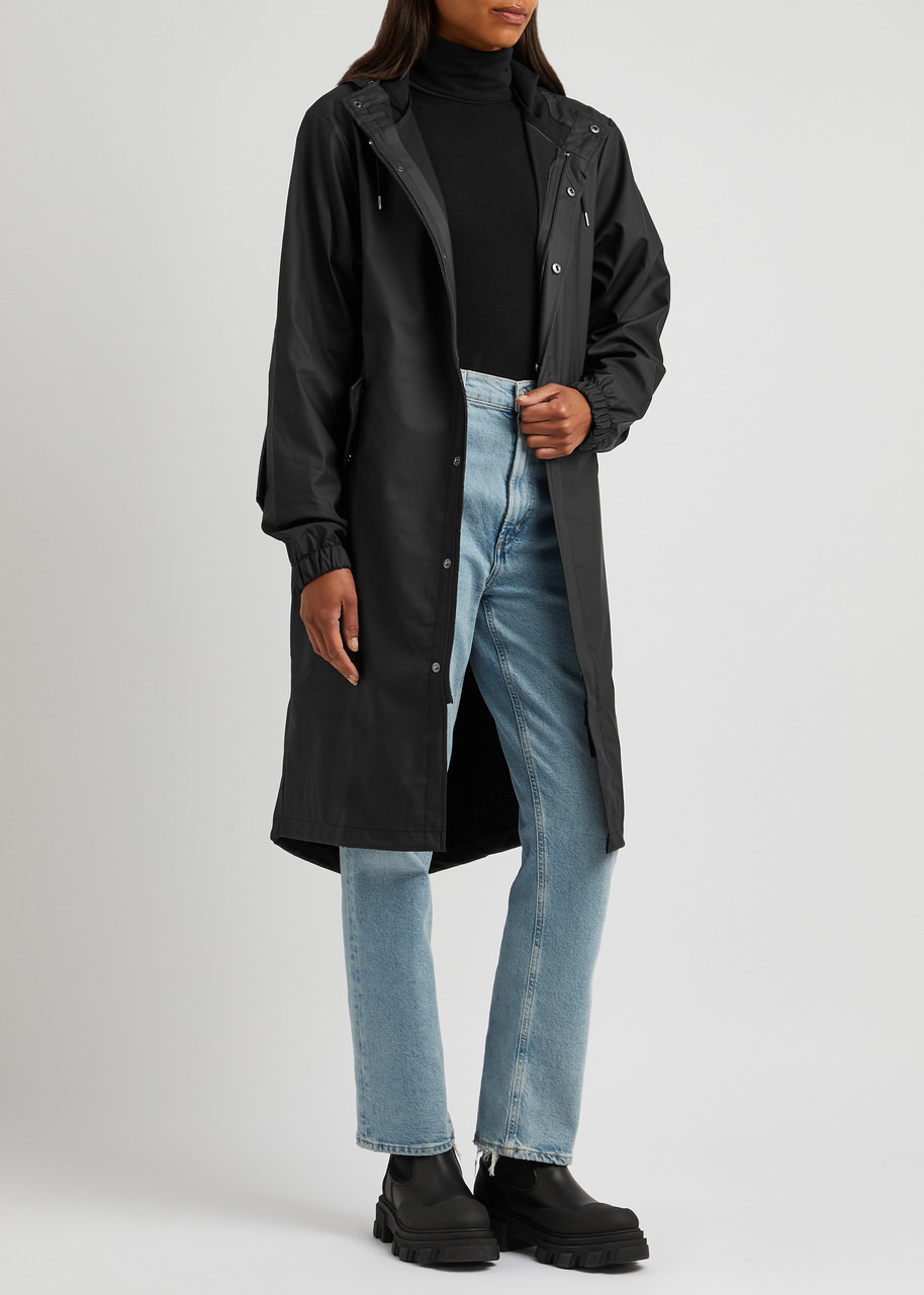 Fishtail hooded rubberised parka - 4