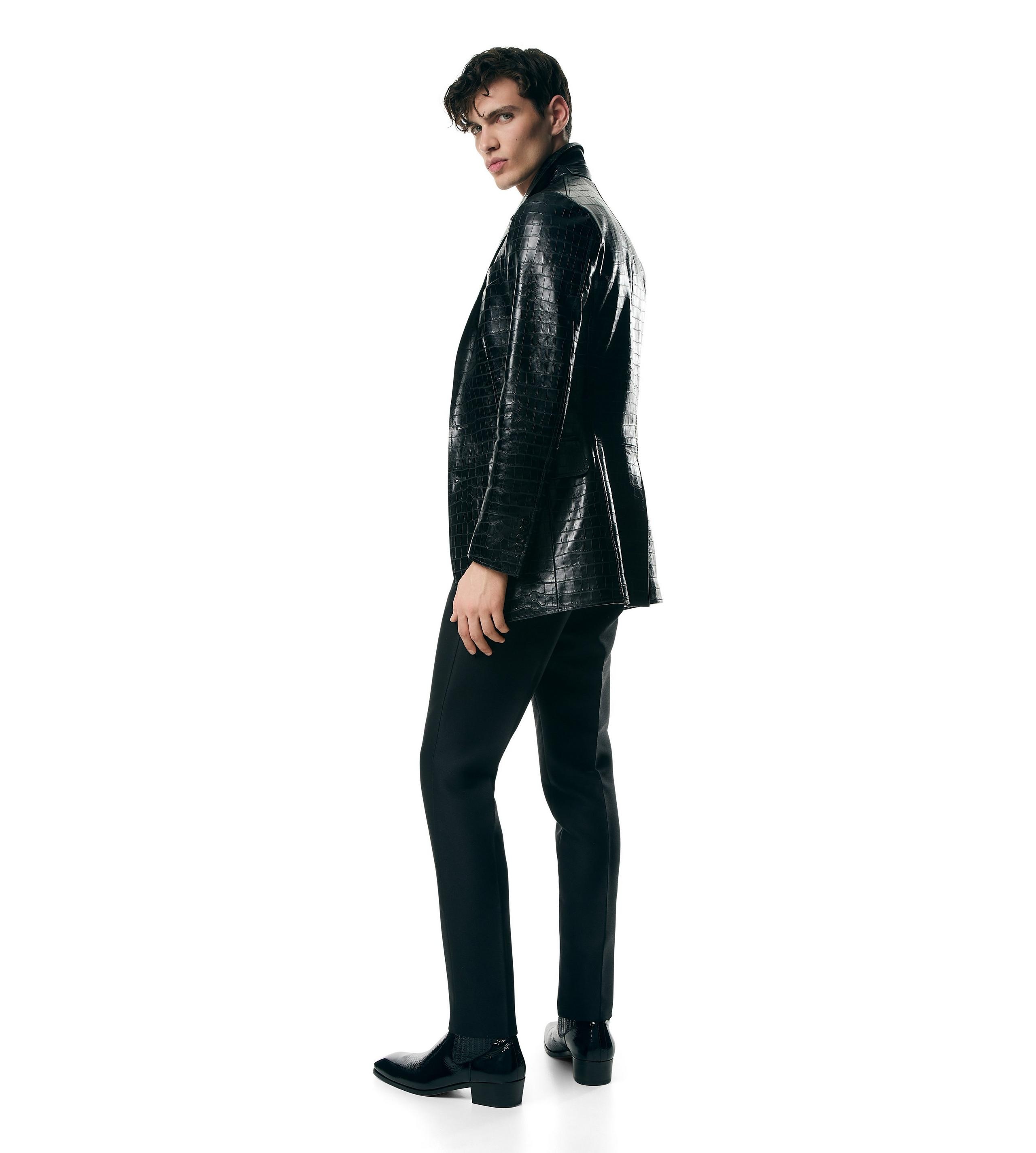 PRINTED CROC SARTORIAL BLAZER - 3