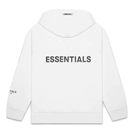 Fear of God Essentials SS20 Full Zip Up Hoodie 'White' 0192250500186010 - 1