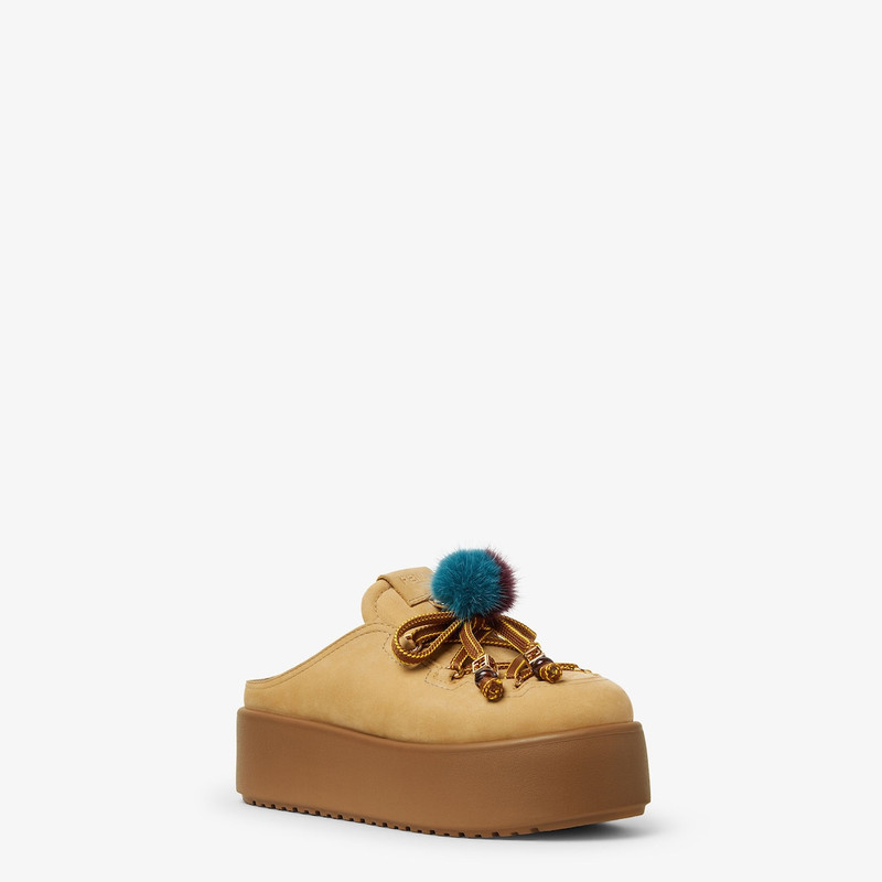 Apres Chic Light brown nubuck leather sabots 2