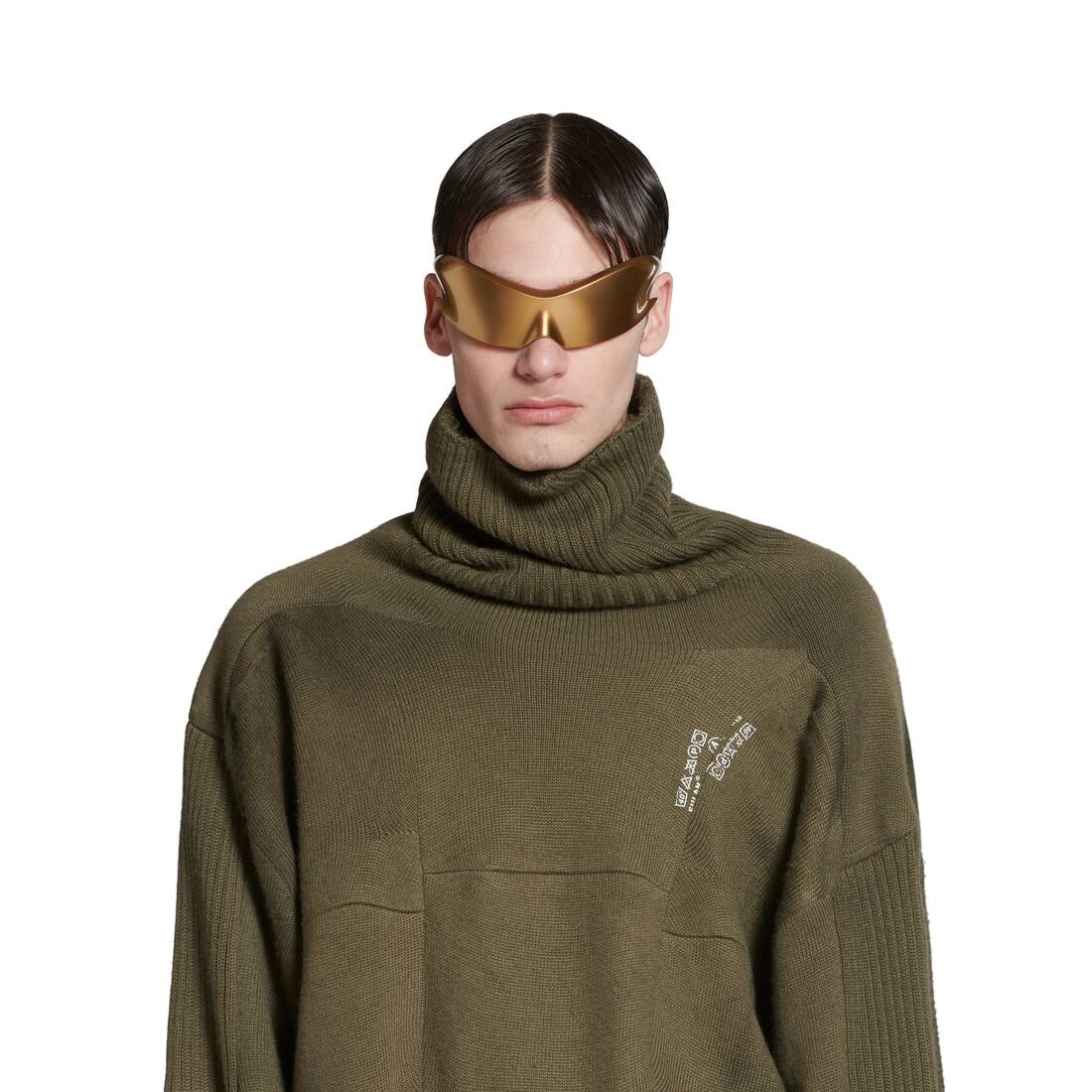 Balenciaga Upcycled Socks Sweater in Dark Green - 5