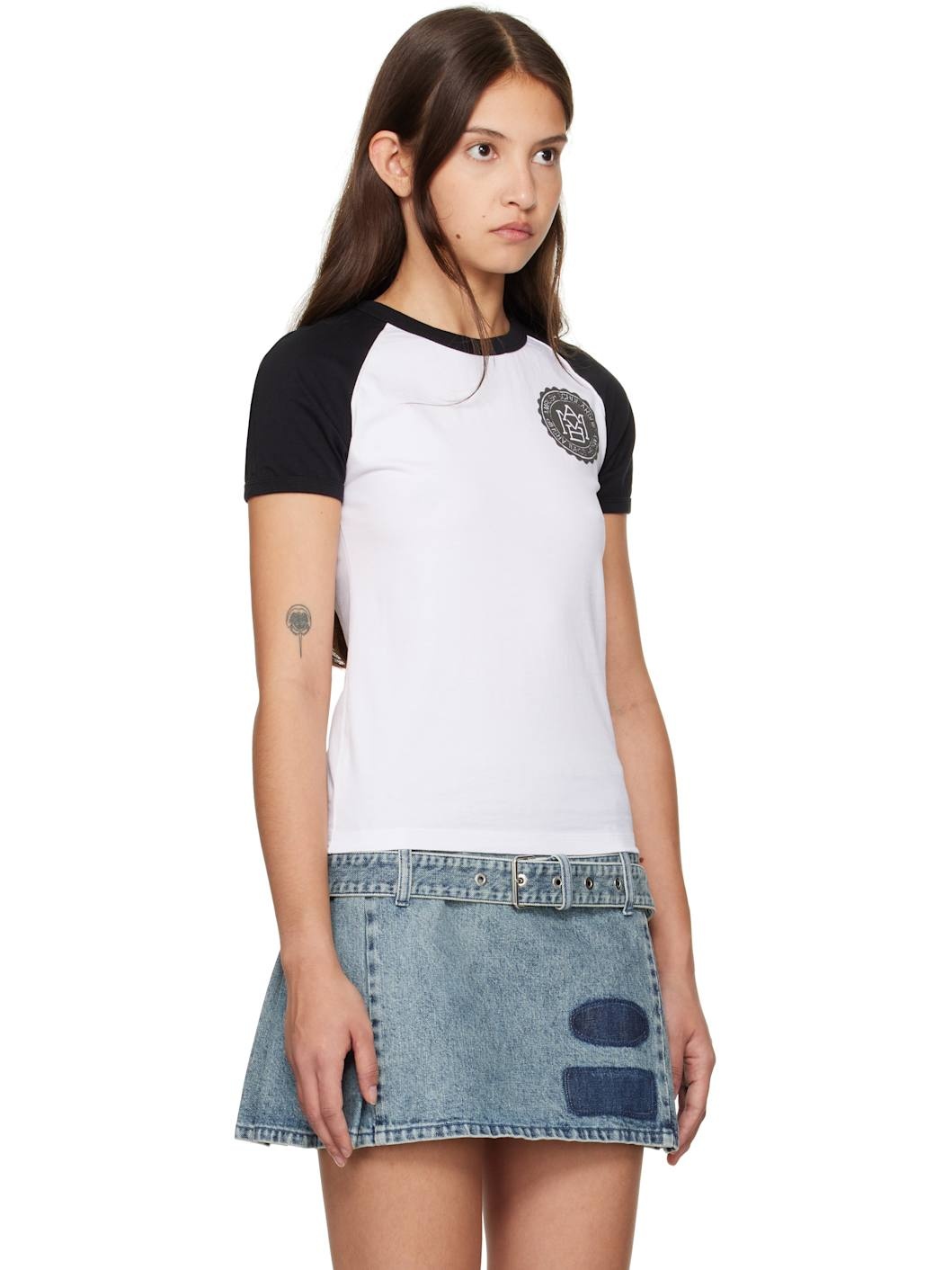 White Raglan T-shirt - 2