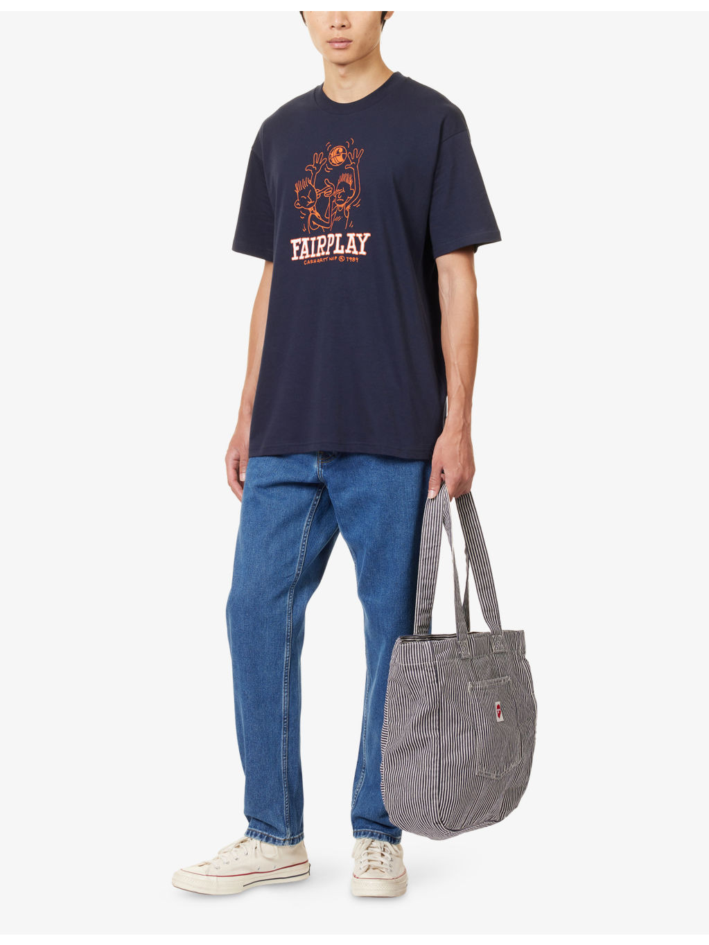 Newel tapered-leg mid-rise organic-denim jeans - 2