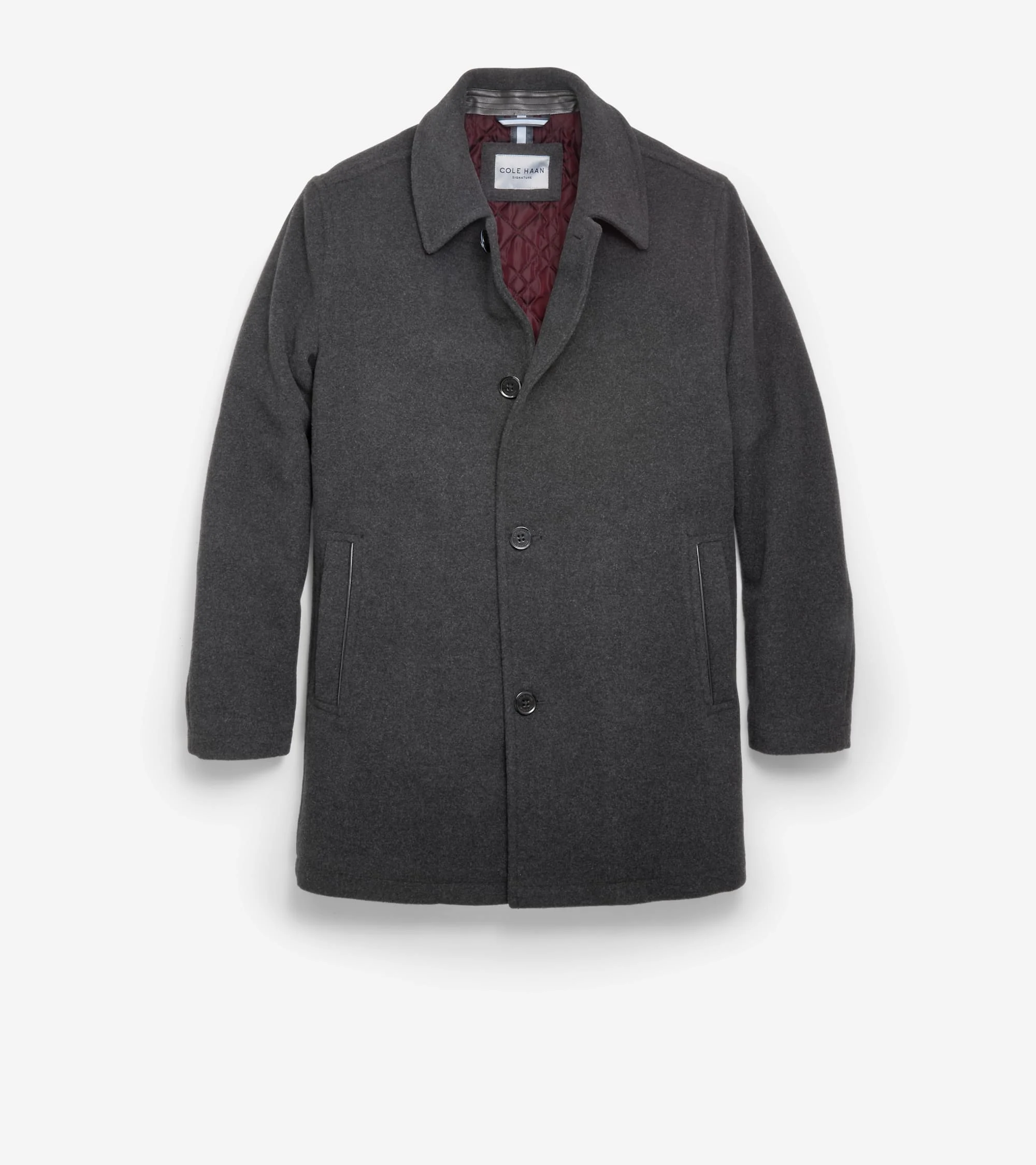 Men's Wool-Blend Car Coat - 1