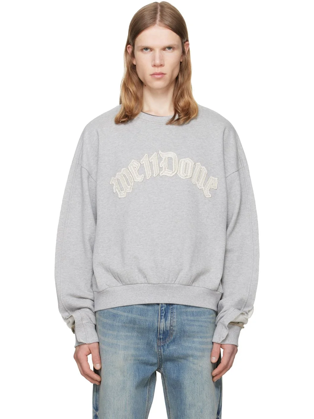 Gray Inside-Out Sweatshirt - 1
