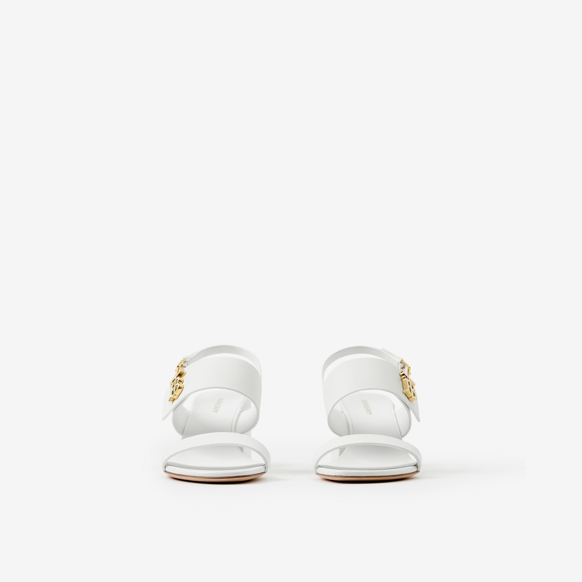 Monogram Motif Leather Sandals - 2
