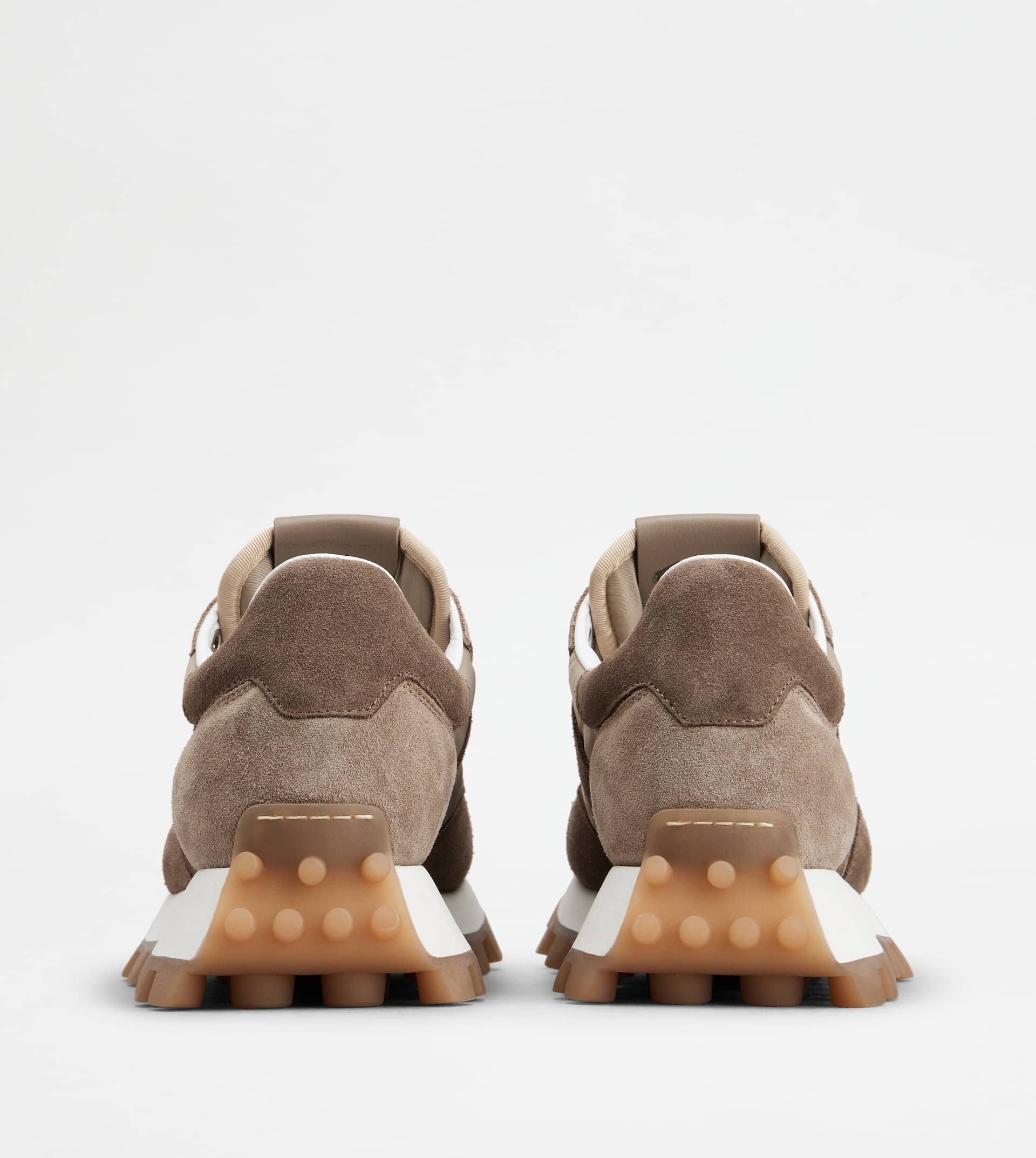 SNEAKERS TOD'S 1T IN SUEDE AND FABRIC - BROWN, BEIGE - 3