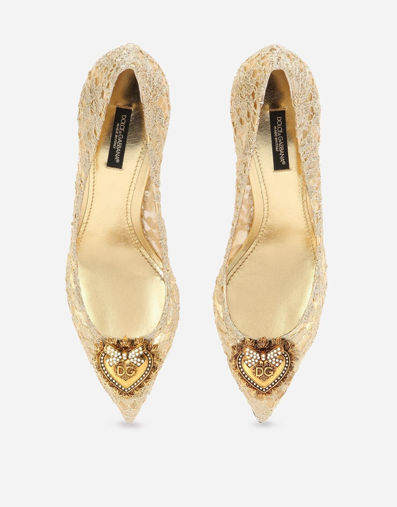 Taormina lace pumps with Devotion heart 4
