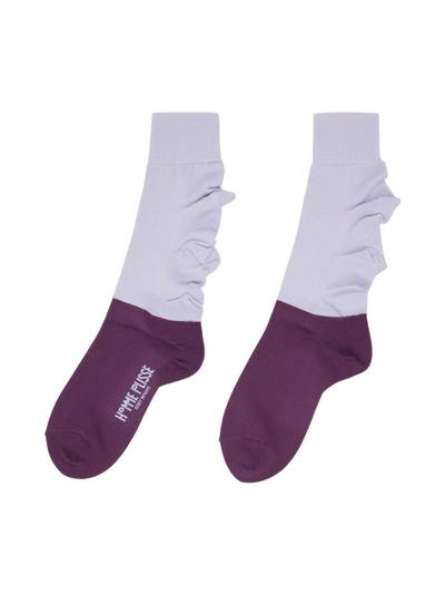ISSEY MIYAKE Purple Flower Socks outlook