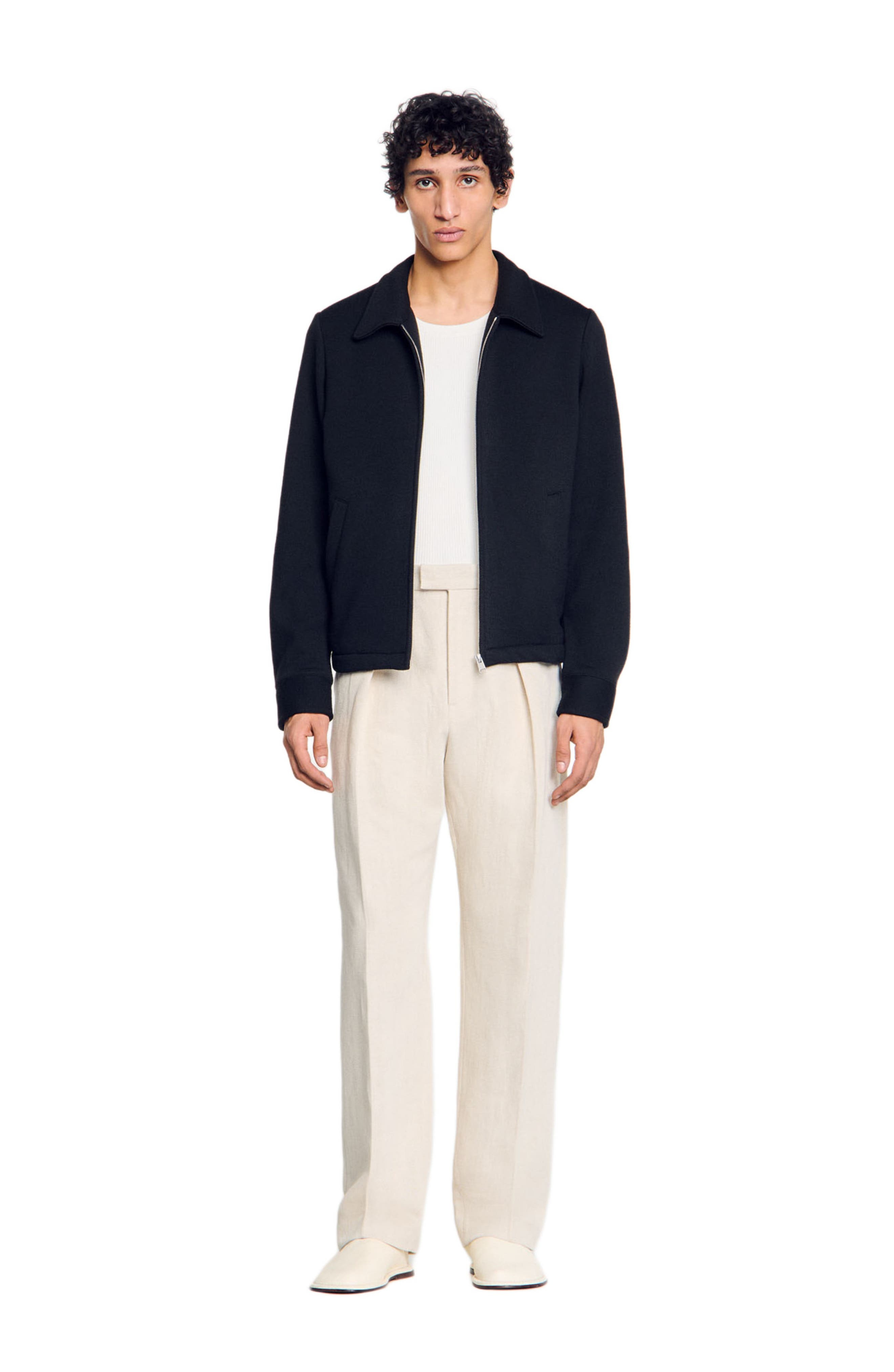 SANDRO Knitted jacket in Black at Nordstrom - 1