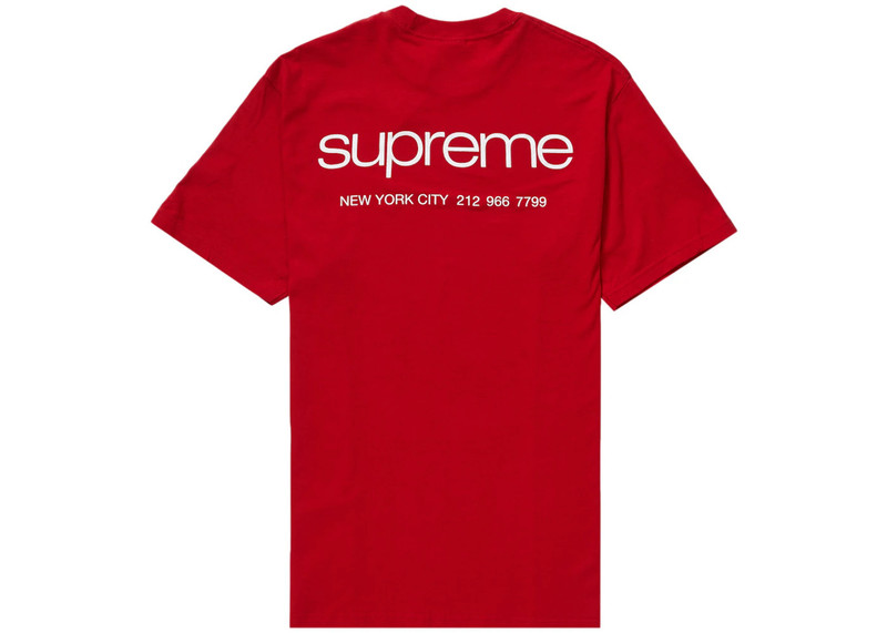 Supreme Supreme NYC Tee Red outlook