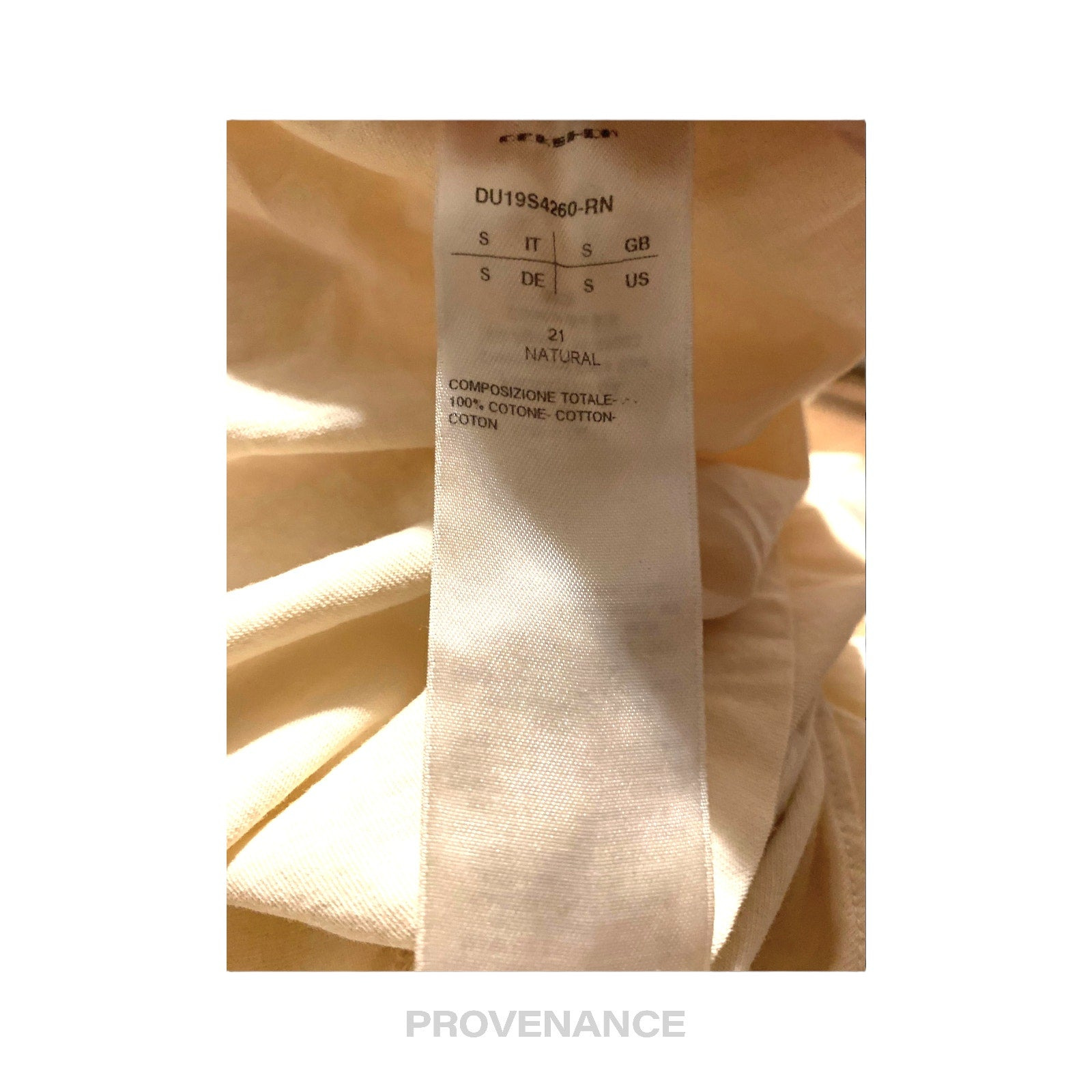 Rick Owens DRKSHDW Long Level Tee - Milk - 7