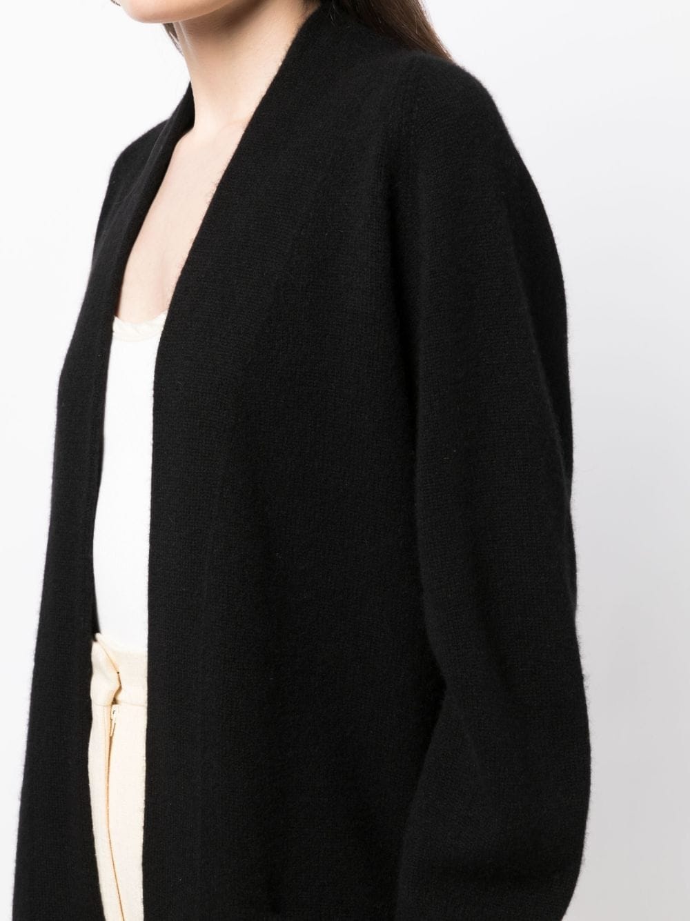 open-front cashmere cardi-coat - 5