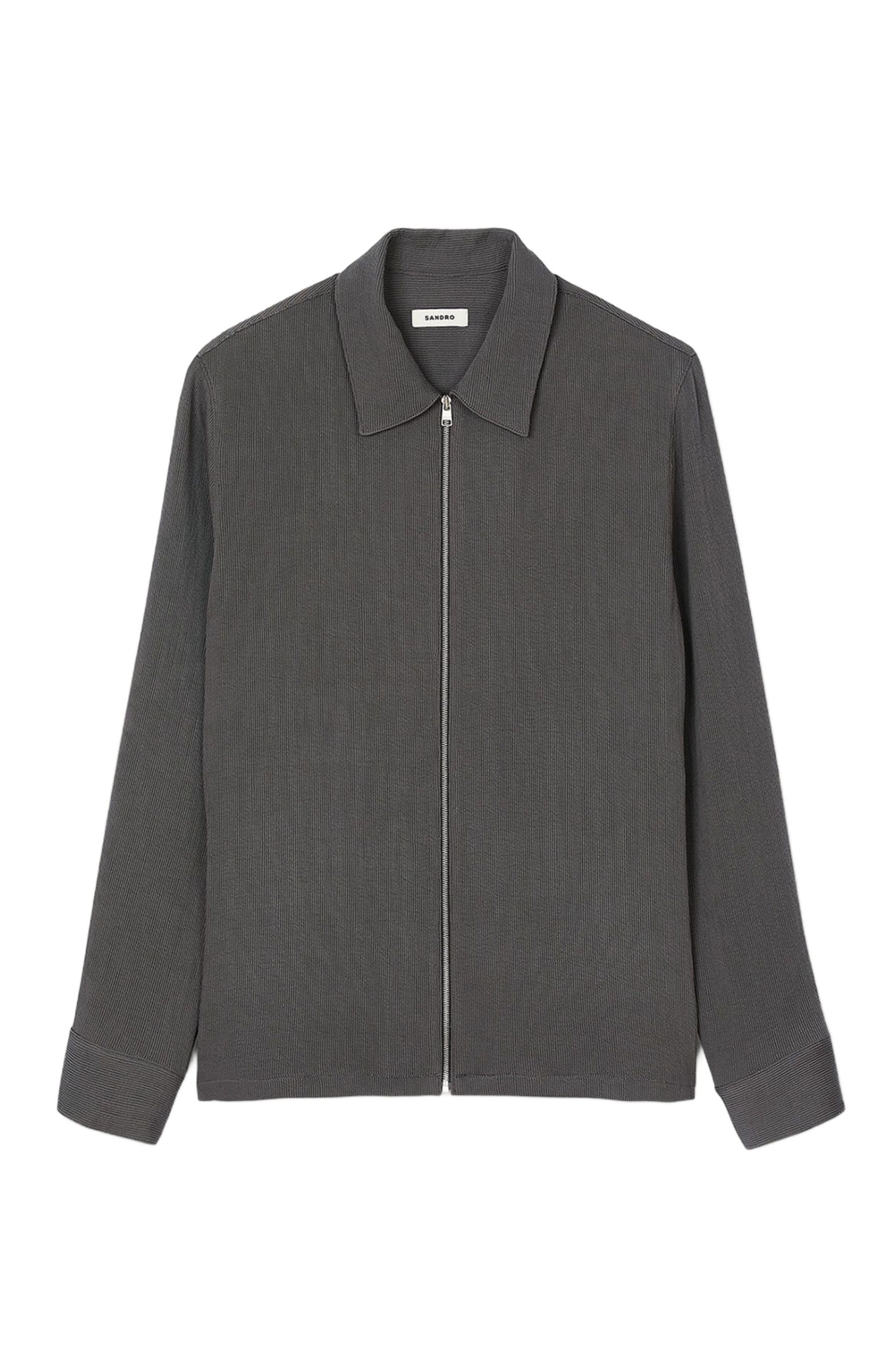 SANDRO Pleated shirt in Fonte at Nordstrom - 5