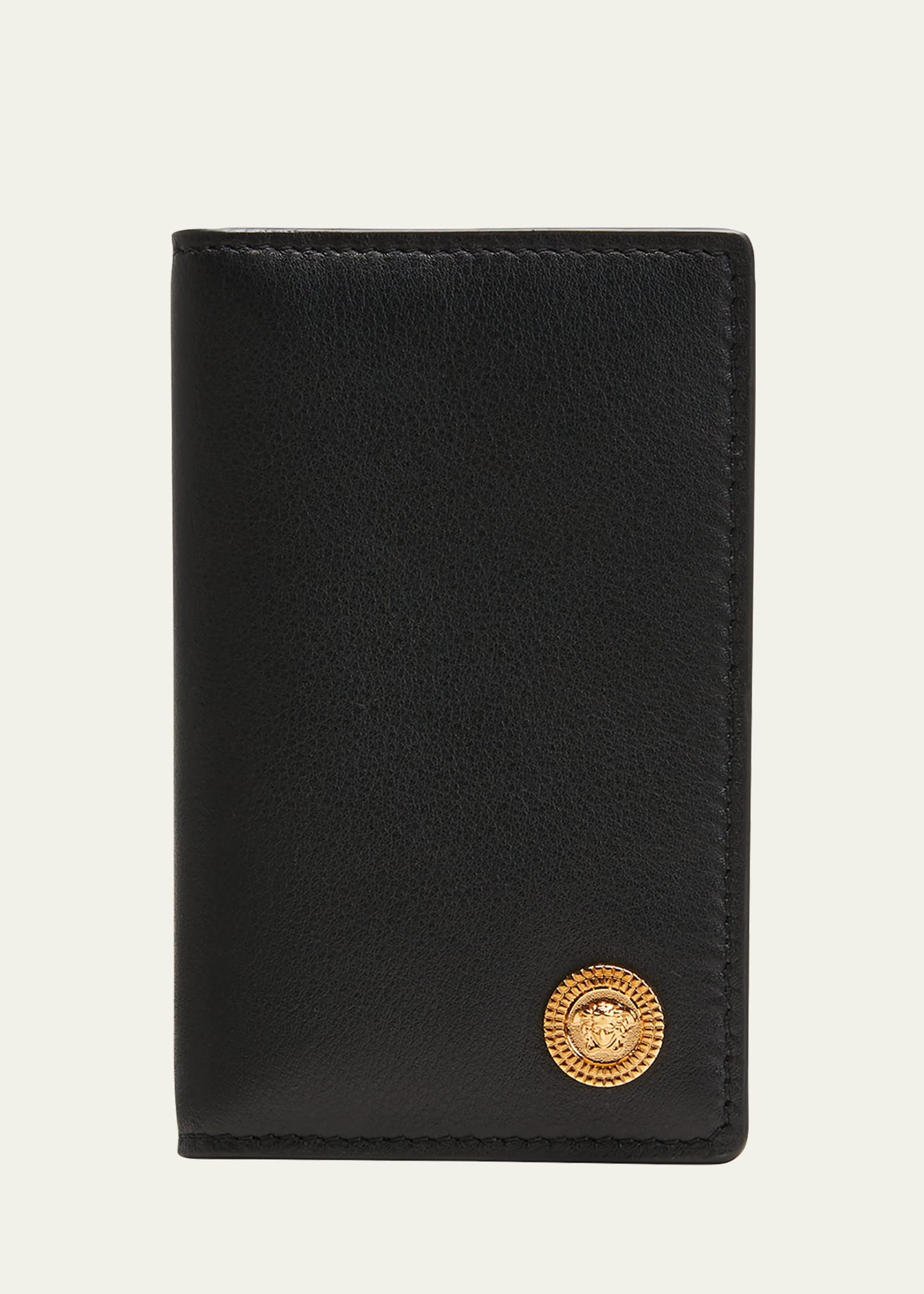 Men's Medusa Head Medallion Bifold Wallet - 1