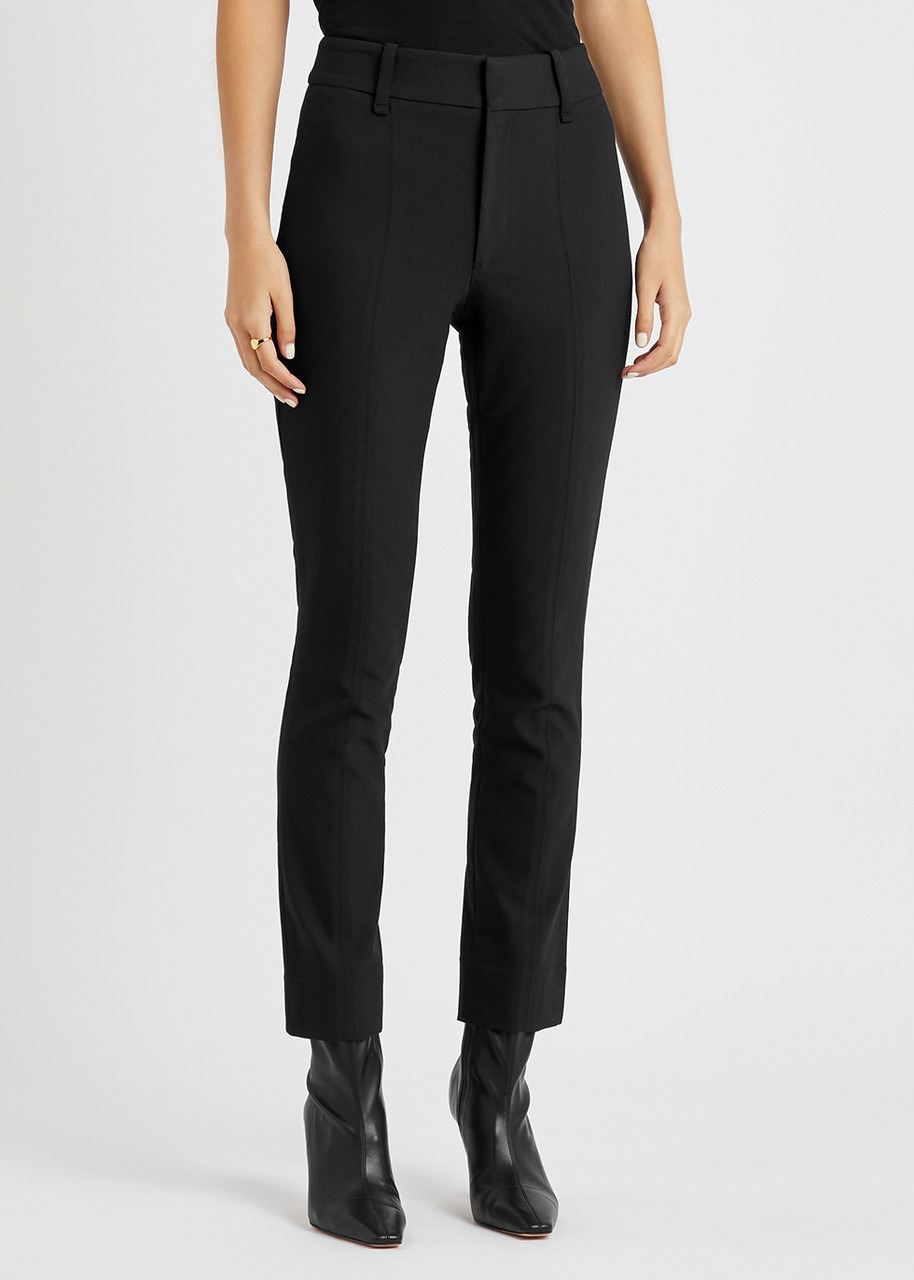 Slim-leg stretch-cotton trousers - 2