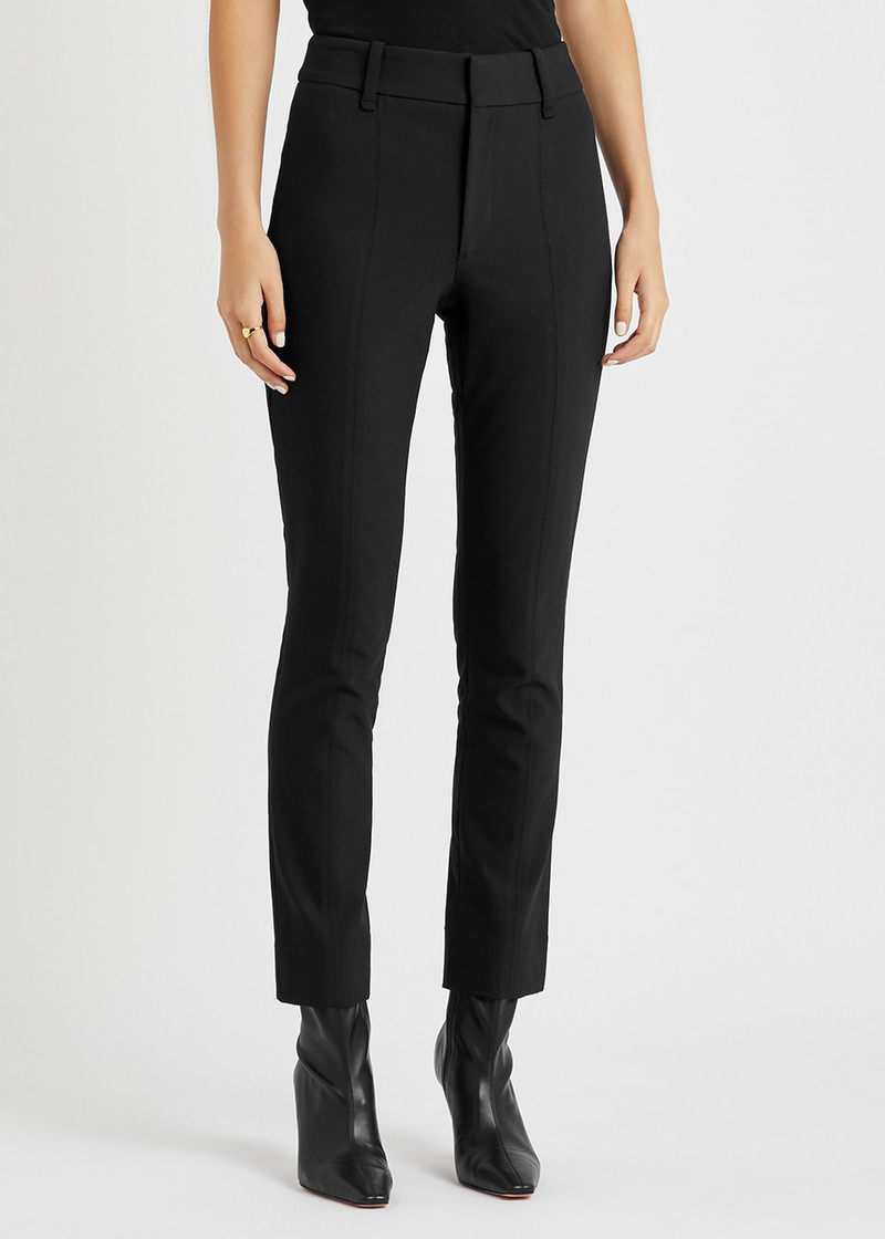 Vince Slim-leg stretch-cotton trousers outlook