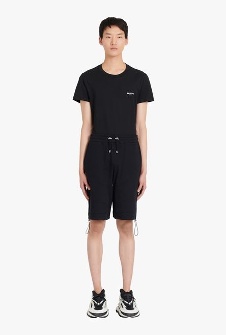 Black cotton shorts - 4