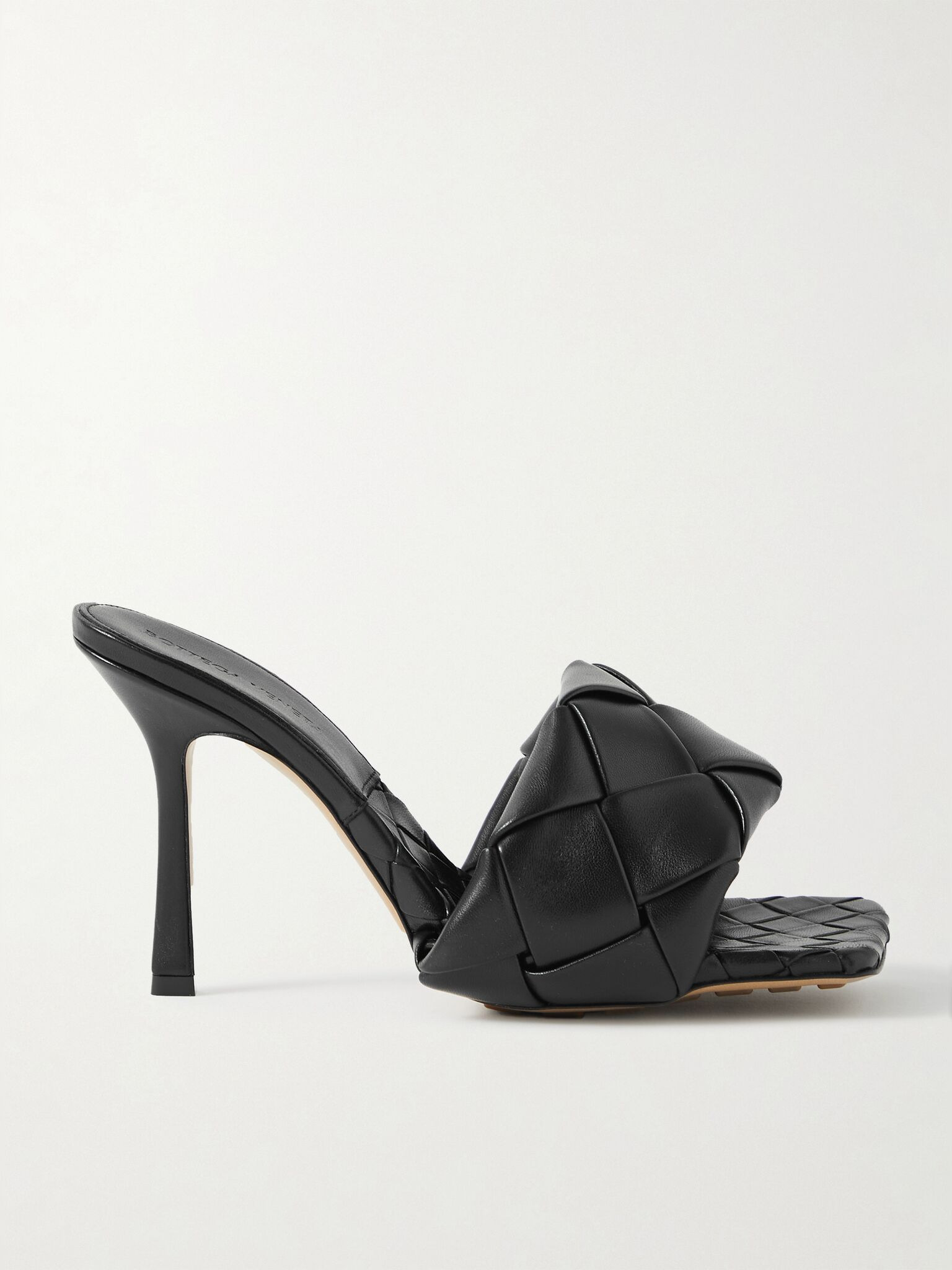 Lido intrecciato leather mules Black - 1