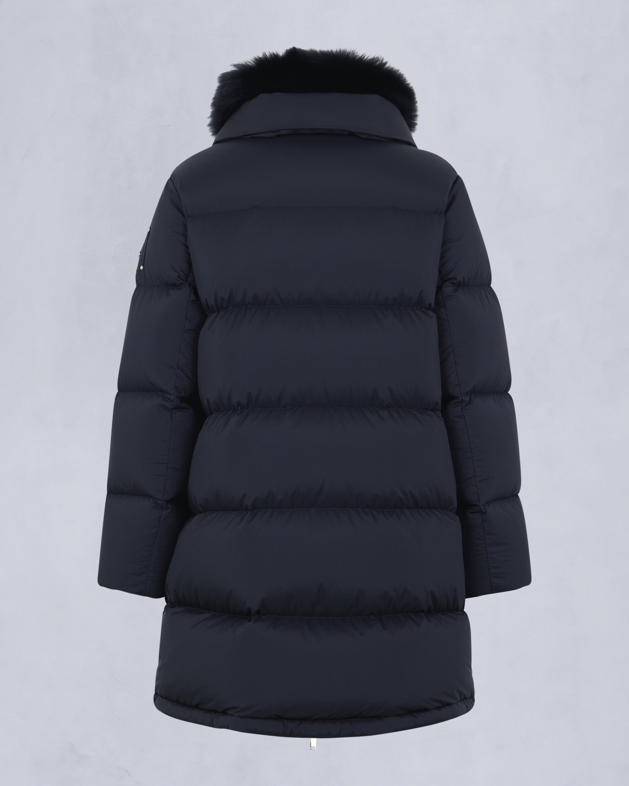 BELLE DUNE LONG SHEARLING TRIM PUFFER - 5