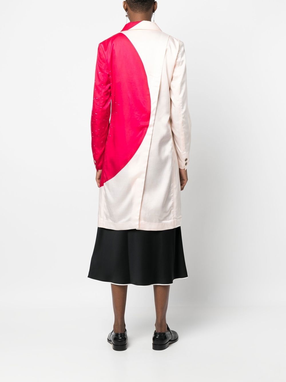 graphic button-up coat - 4