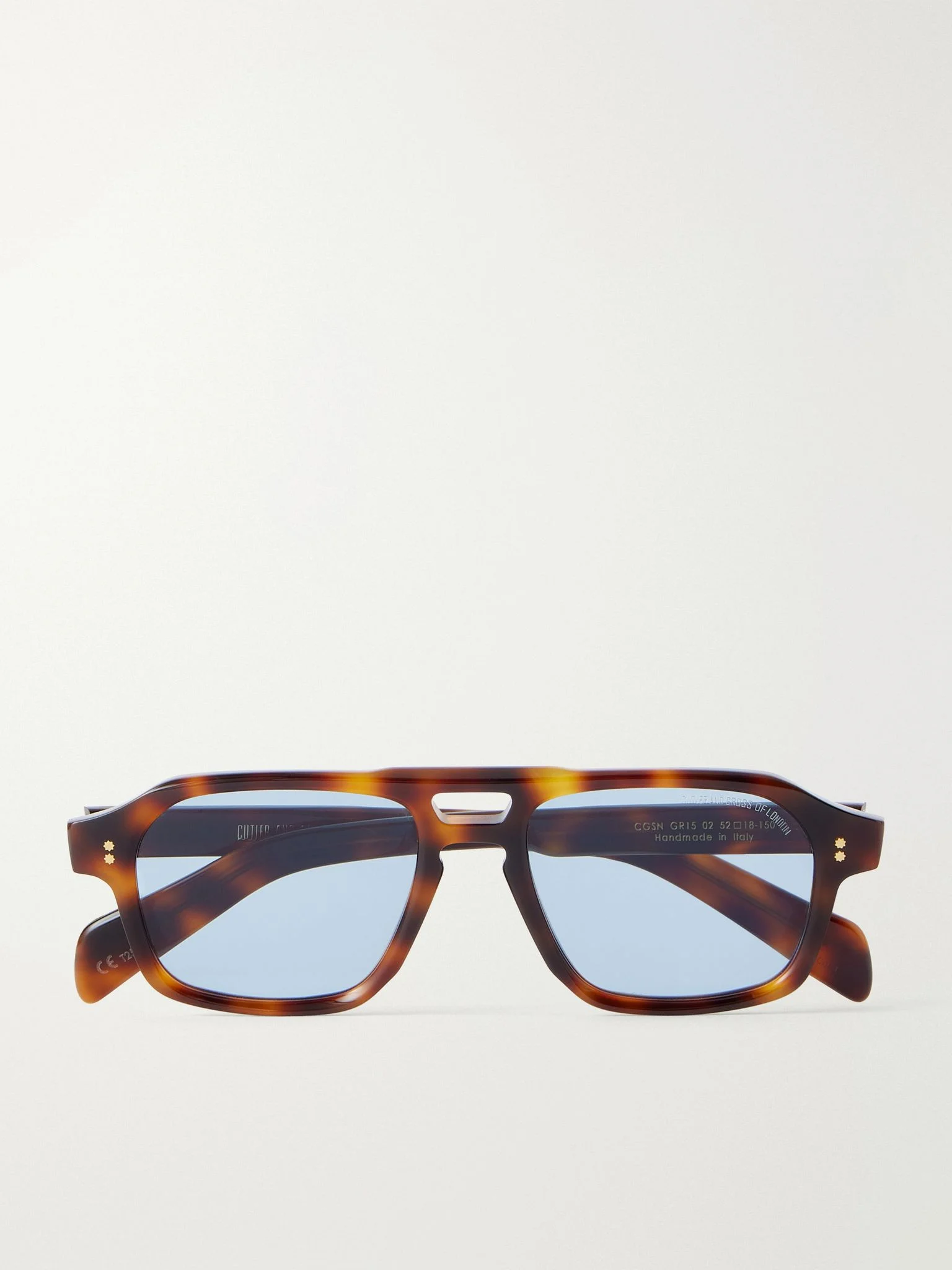 GR15 Aviator-Style Tortoiseshell Acetate Sunglasses Tortoiseshell - 1