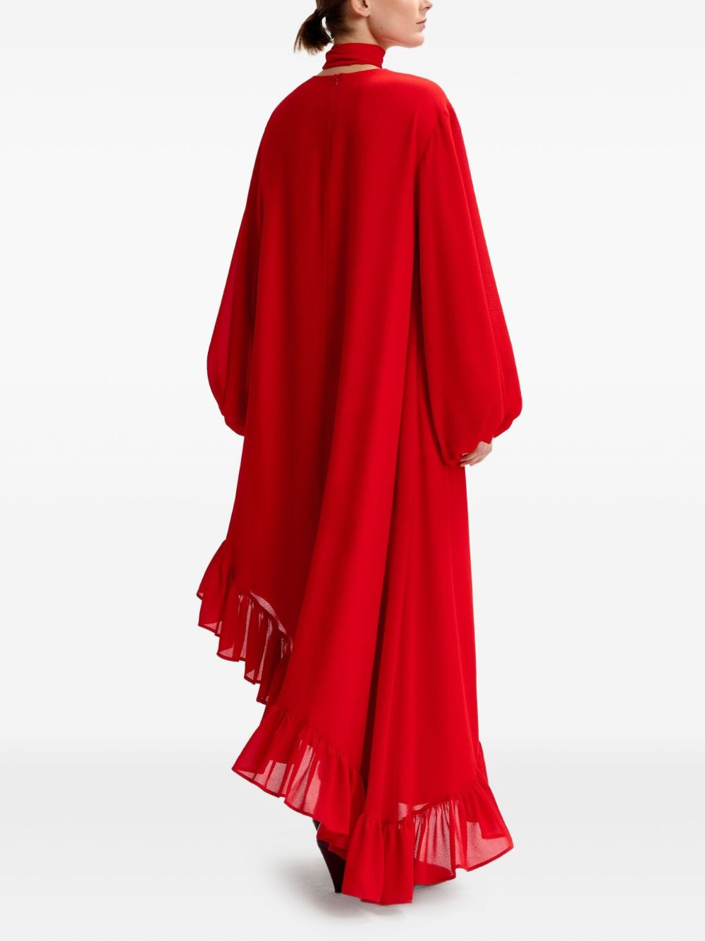 ruffled asymmetric dress - 4